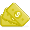 Curso de Python; Billetes amarillos animados.