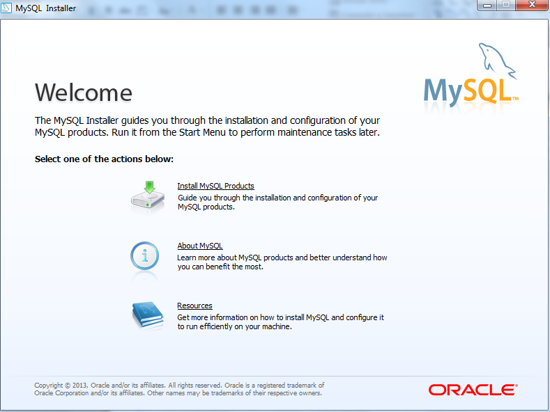 Bienvenida a la instalación de MySQL