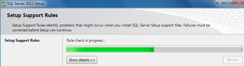 Esperar la lectura del archivo de instalación de SQL